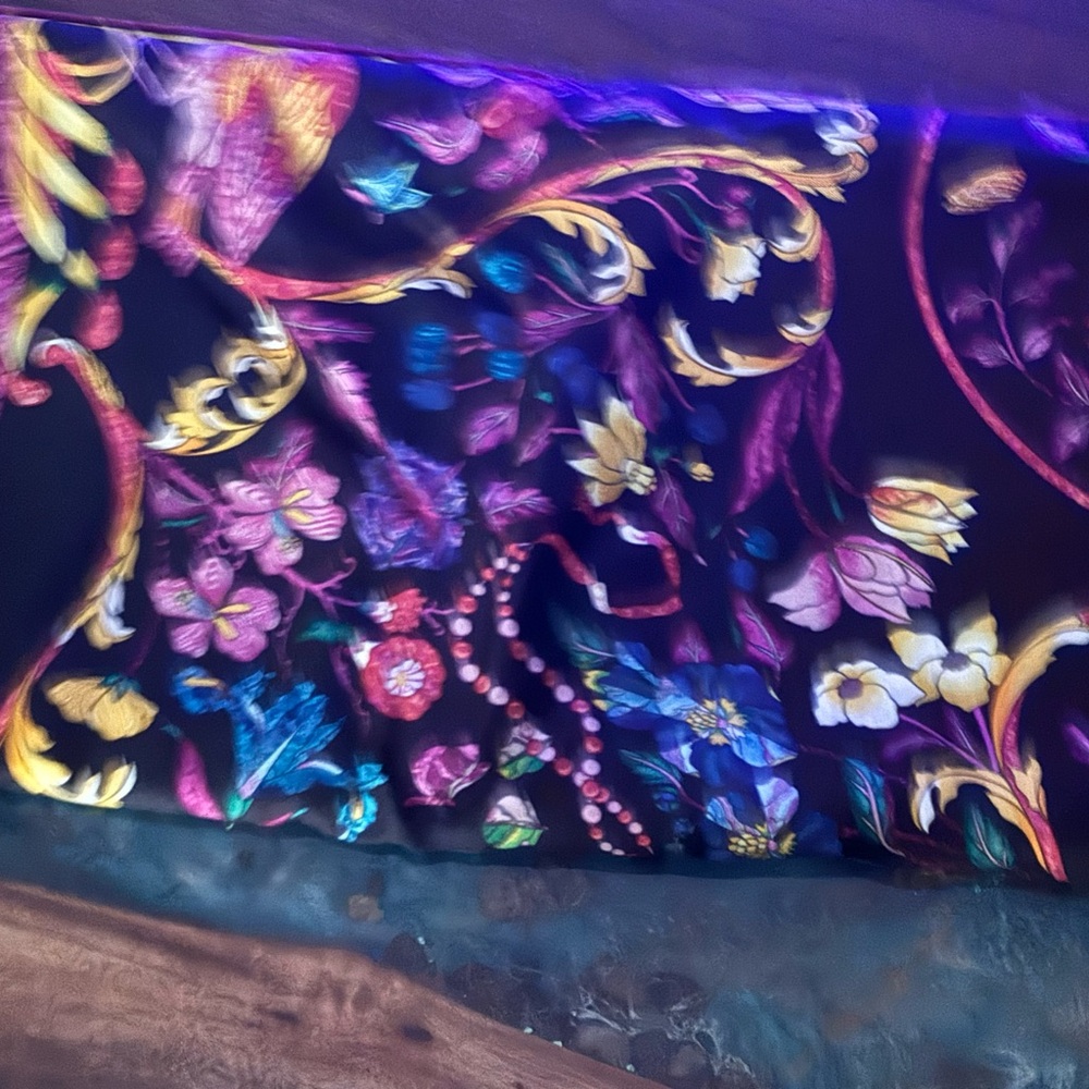 Hermes silk scarf called stones of the east and west